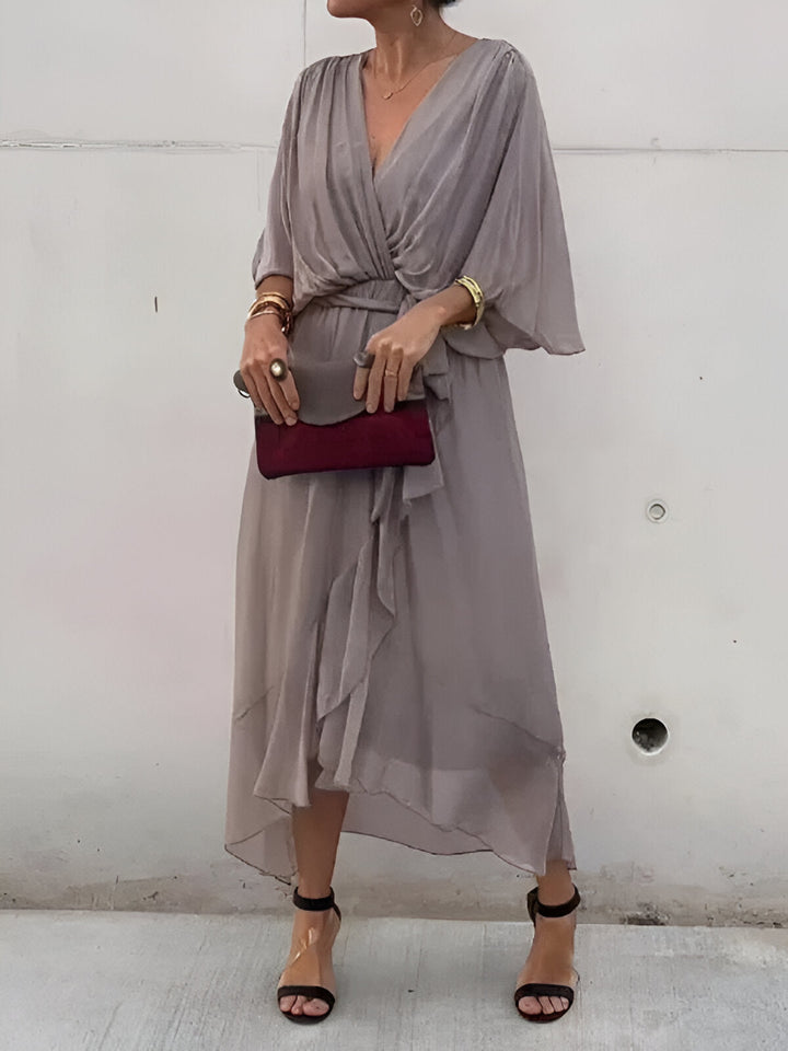 MONIQUE - KLEID MIT V-AUSSCHNITT