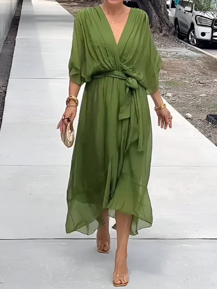 MONIQUE - KLEID MIT V-AUSSCHNITT