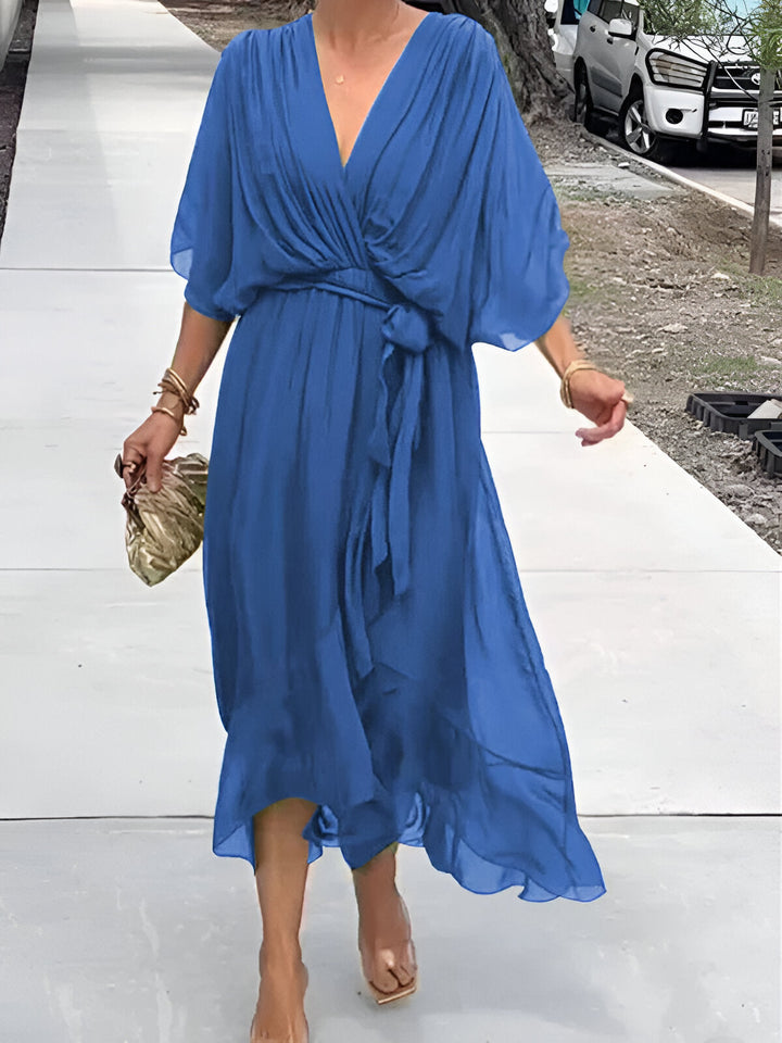 MONIQUE - KLEID MIT V-AUSSCHNITT