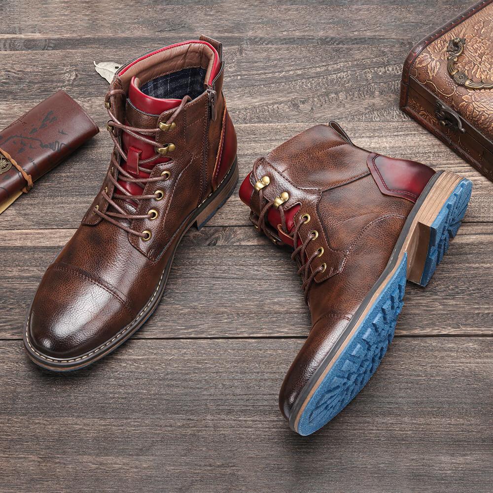 KRISTAN - HANDGEFERTIGTE PREMIUM LEDER OXFORD BOOTS