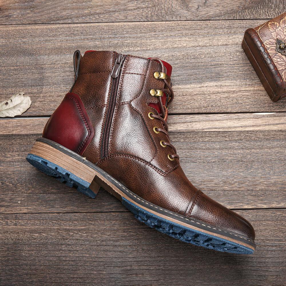 KRISTAN - HANDGEFERTIGTE PREMIUM LEDER OXFORD BOOTS