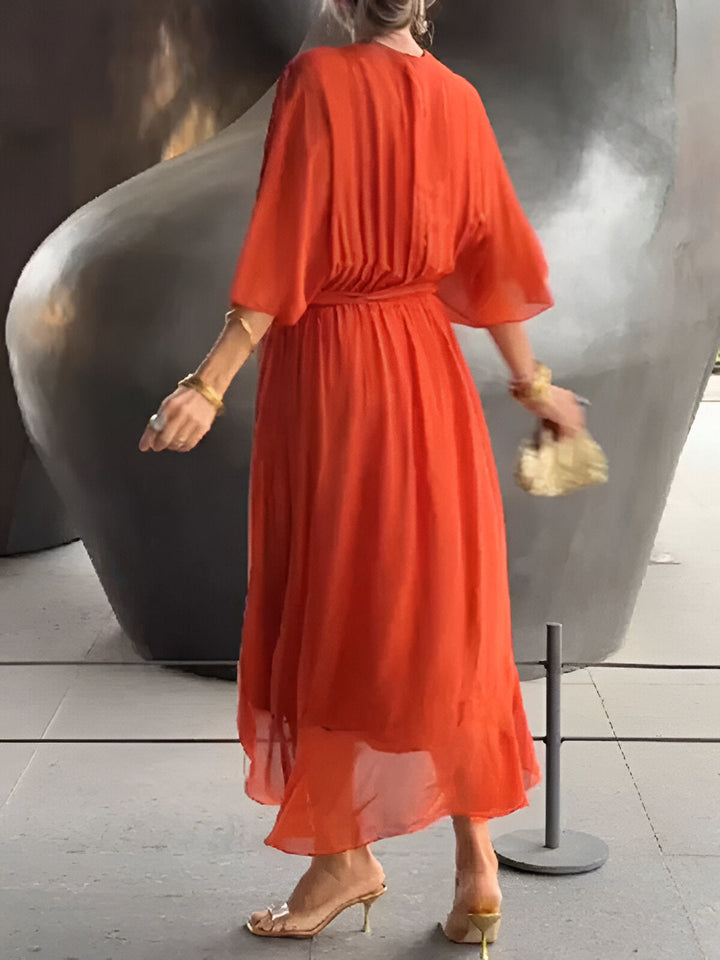 MONIQUE - KLEID MIT V-AUSSCHNITT